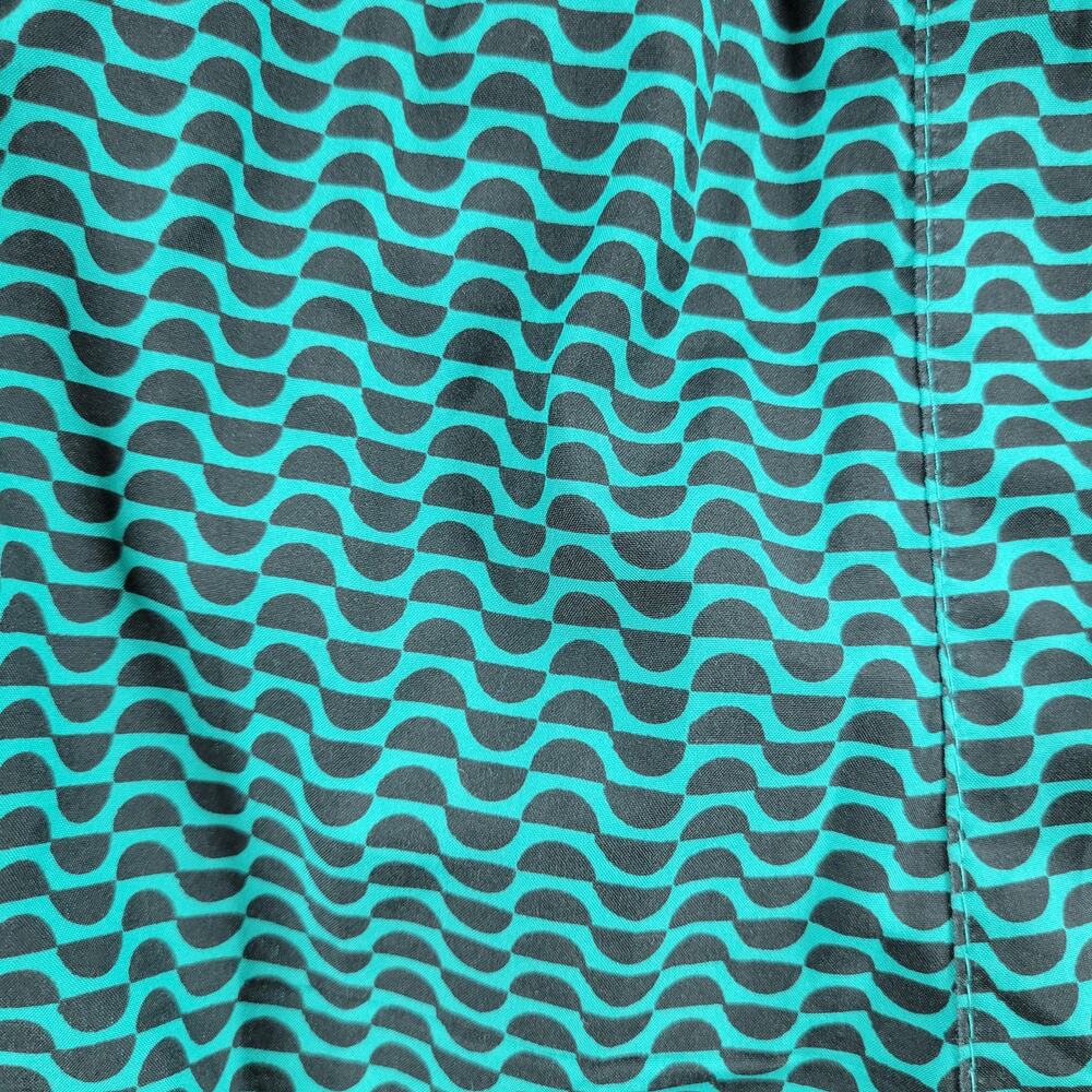 Nike Dri-Fit Swimwear Trunk Shorts Womens XS Black Green Elastic Waist Logo - Picture 8 of 12